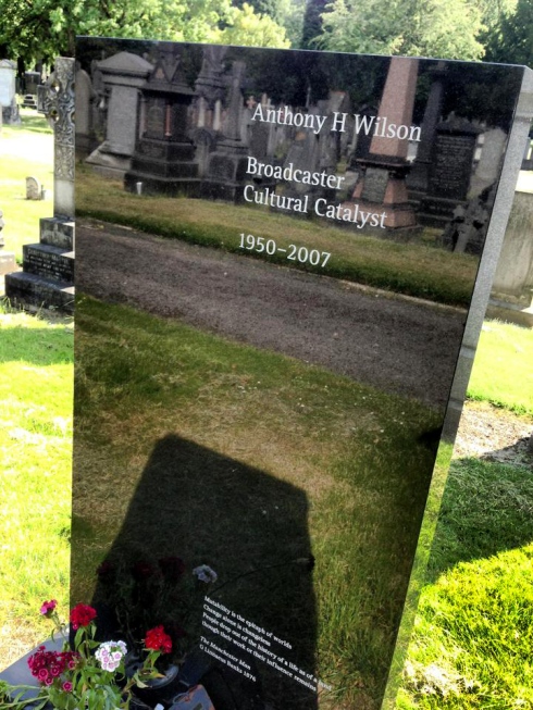 Tony Wilson's grave